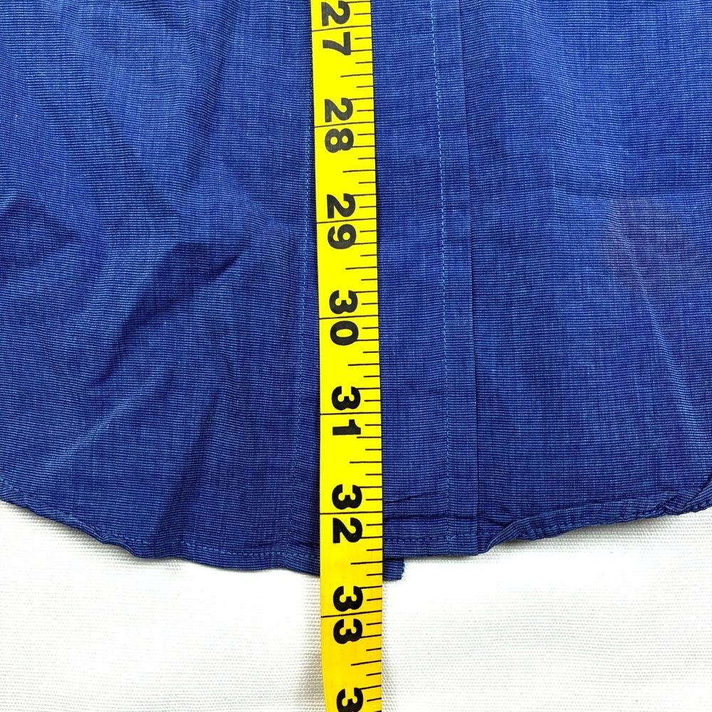Brooks Brothers Makers Shirt Mens 16.5 - 36 Dark Blue Chambray Ivy USA VTG - Picture 6 of 14